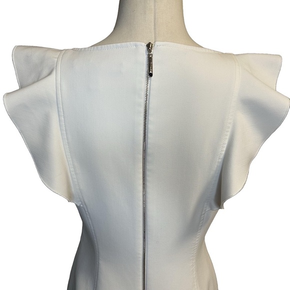 White House Black Market Ruffle Dress/Size 4 - Picture 5 of 10